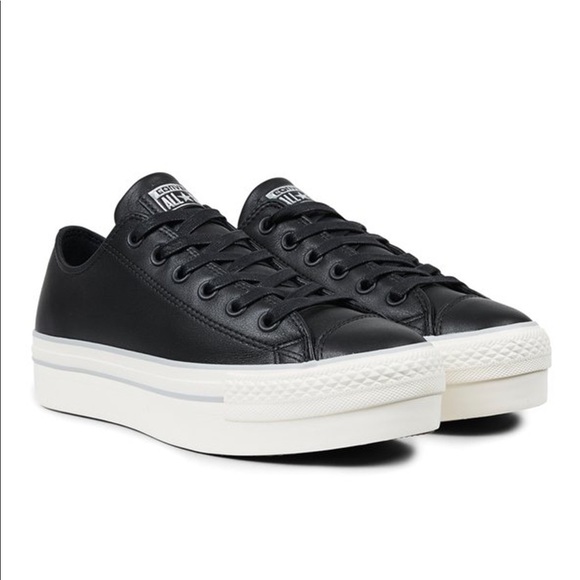 converse platform ox black